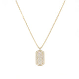 Dog Tag - 14kt Gold & Diamond
