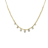14kt Gold and Diamond Sparkle Dangle Necklace