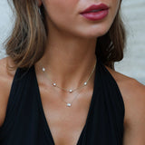 Diamond Emerald Cut Necklace