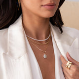 ESTHER COIN PEARL NECKLACE