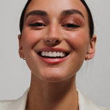 14kt Gold & Diamond Huggies