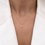 NORTH STAR DIAMOND CHARM NECKLACE