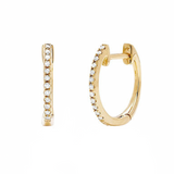 14kt Gold & Diamond Huggies