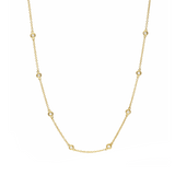 14kt Bezel Set Diamonds