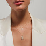 Dog Tag - 14kt Gold & Diamond