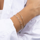 Reina - Diamond Cut Link Bracelet