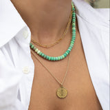 Chrysoprase Gemstone Necklace