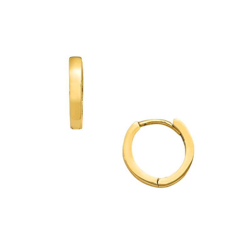 14kt GOLD HINGED HUGGIES