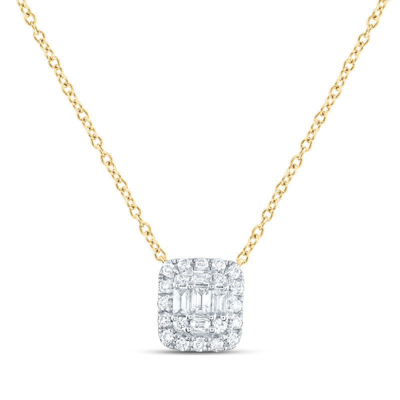 Square Diamond Necklace