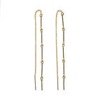 Golden Bar Threader Earring