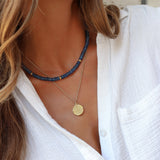 Denim Blue Aventurine Gemstone Necklace