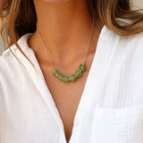 Sage Ghana Glass Necklace