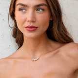 Britt ~ Five White Pearl Necklace