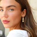 Mel Golden Disc Dangle Earring