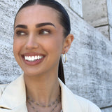 Kristen Medium Golden Oval Hoop