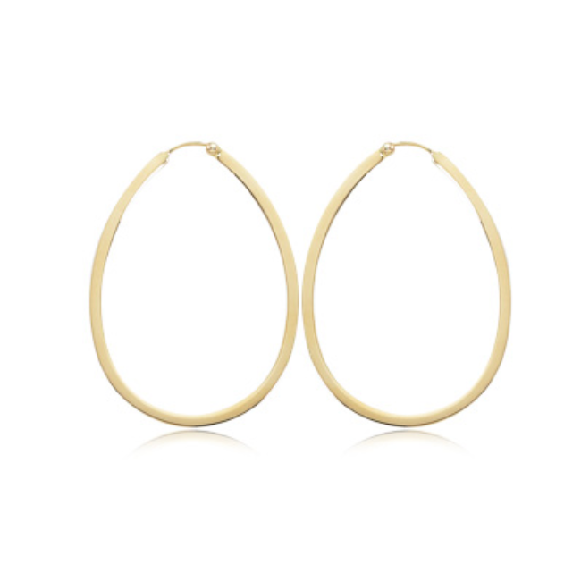 MEGA GOLDEN OVAL HOOP