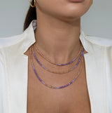 LAVANDE OMBRE GEMSTONE NECKLACE