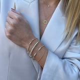 14kt Diamond Flex Bracelet w/ 11 Diamonds