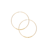 Celine Beaded Infinity Hoop Medium